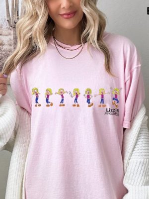 Disney Lizzie Mcguire Animated Lizzie Multi Pose Shirt Retro Family Matching Magic Kingdom Shirt Hoodie Shirt Unique Lizzie Mcguire Shirt revetee 2