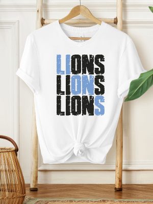 Lions Shirt Football Lover Shirt Lions Gift Tee Fan Shirt Game Day Tee Shirt Unique revetee 6