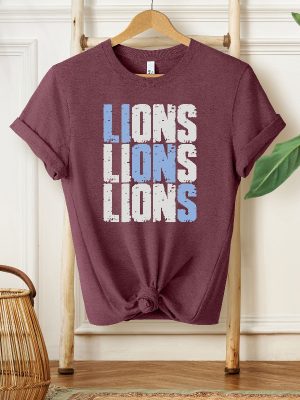 Lions Shirt Football Lover Shirt Lions Gift Tee Fan Shirt Game Day Tee Shirt Unique revetee 7