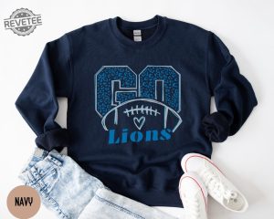 Detroit Football Team Sweatshirt Detroit Sports Sweatshirt Detroit Shirt Unique Detroit Lions Nfc North Champions Shirt revetee 4