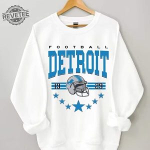 Vintage Detroit Football Sweatshirt Vintage Style Detroit Football Crewneck Lions Football Shirt Detroit Lions Nfc North Champions Shirt Unique revetee 3