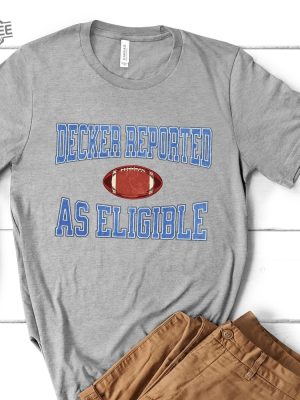 Funny Lions Decker Reported Shirt For Lions Fan Lions Decker Reported As Eligible Shirt Detroit Lions Nfc North Champions Shirt Unique revetee 4