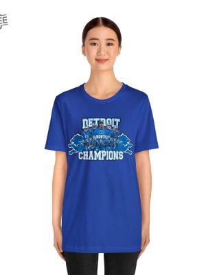 2023 Northern Division Lions Football Champions Unisex Jersey Short Sleeve Tee Unique Detroit Lions Nfc North Champions Shirt revetee 2