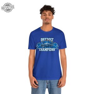 2023 Northern Division Lions Football Champions Unisex Jersey Short Sleeve Tee Unique Detroit Lions Nfc North Champions Shirt revetee 3