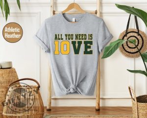 All You Need Is Jordan Love Football Shirt Wisconsin Sweatshirt All You Need Is Love Packers Tshirt 10 Love Hoodie Trendy Shirt giftyzy 3