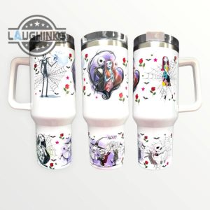 nightmare before christmas 40oz quencher tumbler 40 oz stainless steel stanley cups dupe with handle laughinks 1