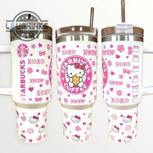 hello kitty 30 40oz quencher tumbler with optional personalisation 40 oz stainless steel stanley cups dupe with handle laughinks 1