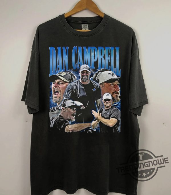 Dan Campbell Shirt Vintage 90S Shirt Sweatshirt Dan Campbell T Shirt Dan Campbell Graphic Tee Football Shirt Gift For Her And Him trendingnowe 1