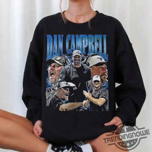 Dan Campbell Shirt Vintage 90S Shirt Sweatshirt Dan Campbell T Shirt Dan Campbell Graphic Tee Football Shirt Gift For Her And Him trendingnowe 2
