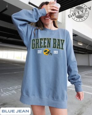 Green Bay Football Vintage Shirt Style Tshirt Retro Green Bay Varsity Crewneck Sweatshirt Green Bay Hoodie Green Bay Fan Shirt giftyzy 4