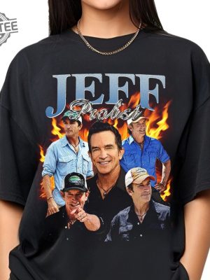 Vintage Jeff Probst Shirt Jeff Probst Presenter Homage Shirt Television Presenter Tee Tv Producer Shirt Retro 90S Fans Tee Gift For Fan Unique revetee 2