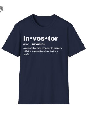 Real Estate Investor Definition Shirt Property Investment Tee Real Estate Entrepreneur Shirt Property Apparel Business Casual Wear Unique revetee 2