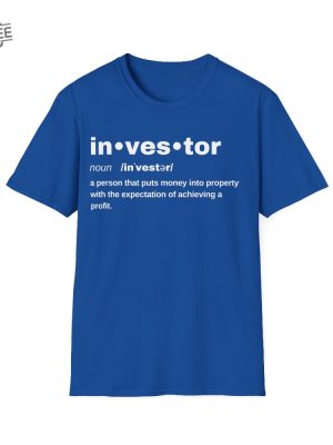 Real Estate Investor Definition Shirt Property Investment Tee Real Estate Entrepreneur Shirt Property Apparel Business Casual Wear Unique revetee 3