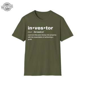 Real Estate Investor Definition Shirt Property Investment Tee Real Estate Entrepreneur Shirt Property Apparel Business Casual Wear Unique revetee 4