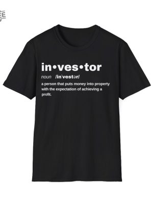 Real Estate Investor Definition Shirt Property Investment Tee Real Estate Entrepreneur Shirt Property Apparel Business Casual Wear Unique revetee 5