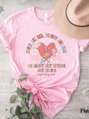 Rt Valentine Shirt For Work Collegiate Respiratory Therapist Shirt Valentines Day Rt Shirt Respiratory Therapy Vday Shirt Rrt Gift Unique revetee 5