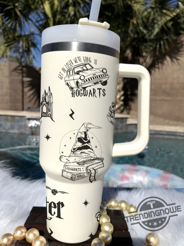 Inspired Harry Potter Wizard Stanley Tumbler 40Oz Wizard Theme Travel Cup Wizard School Tumbler Harry Potter Stanley Cup trendingnowe 3