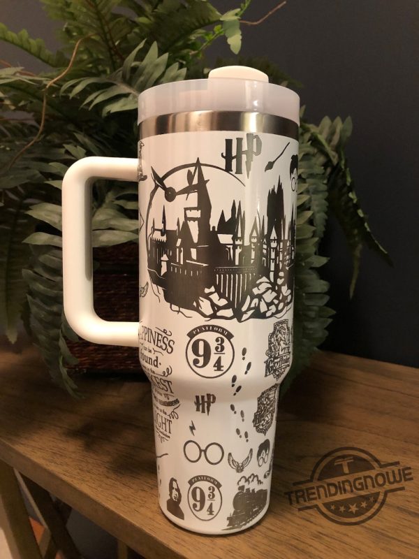Inspired Harry Potter Stanley Tumbler 40Oz Wizard Theme Travel Cup Wizard School Tumbler Harry Potter Wizard Stanley Cup trendingnowe 1