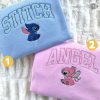 stitch sweater sweatshirt tshirt hoodie stitch and angel embroidered shirts disney couple matching embroidery tee vintage anniversary valentines day gift for her him laughinks 1