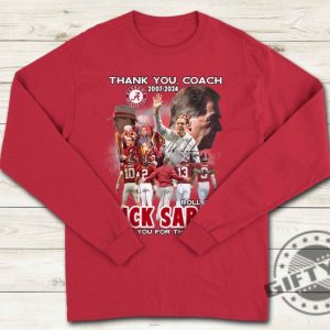 Thank You Coach Nick Saban Alabama Football Shirt Nick Saban Sweatshirt Football Gift Unisex Tshirt Trendy Hoodie Nick Saban Football 90S Fan Shirt giftyzy 3