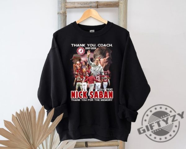 Thank You Coach Nick Saban Alabama Football Shirt Nick Saban Sweatshirt Football Gift Unisex Tshirt Trendy Hoodie Nick Saban Football 90S Fan Shirt giftyzy 4