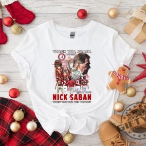 Thank You Coach Nick Saban Alabama Football Shirt Nick Saban Sweatshirt Football Gift Unisex Tshirt Trendy Hoodie Nick Saban Football 90S Fan Shirt giftyzy 5