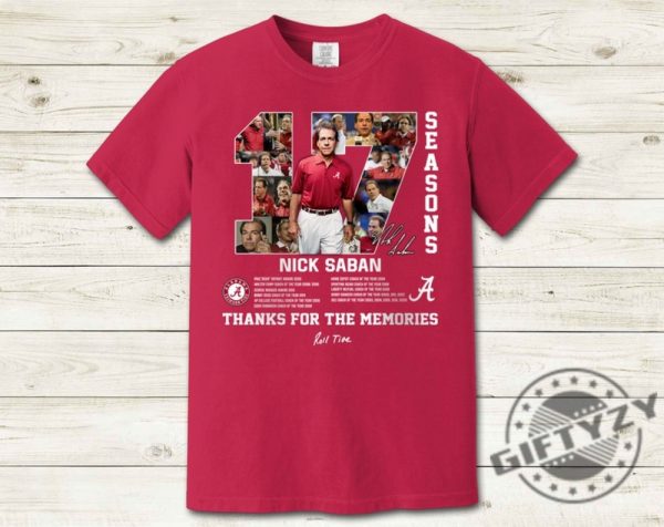 Thank You Coach Nick Saban Shirt Alabama Football Roll Tide Tshirt Unisex Hoodie Nick Saban Sweatshirt Trendy Shirt giftyzy 1