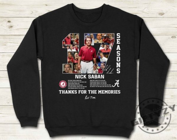 Thank You Coach Nick Saban Shirt Alabama Football Roll Tide Tshirt Unisex Hoodie Nick Saban Sweatshirt Trendy Shirt giftyzy 3