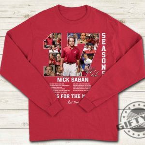 Thank You Coach Nick Saban Shirt Alabama Football Roll Tide Tshirt Unisex Hoodie Nick Saban Sweatshirt Trendy Shirt giftyzy 4