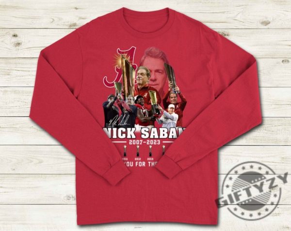 Alabama Football Roll Tide Shirt Thank You Coach Nick Saban Tshirt Unisex Classic Fit Hoodie Nick Saban Football Sweatshirt Trendy Shirt giftyzy 4