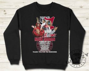 Thank You Nick Saban Shirt Coach Nick Saban Hoodie Alabama Football Roll Tide Sweatshirt Alabama Tshirt Unisex Classic Fit Shirt giftyzy 4