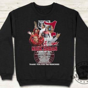 Thank You Nick Saban Shirt Coach Nick Saban Hoodie Alabama Football Roll Tide Sweatshirt Alabama Tshirt Unisex Classic Fit Shirt giftyzy 4