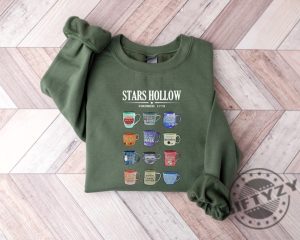 Stars Hollow Mugs Shirt Lukes Coffee Sweater Lukes Diner Hoodie Mugs Of Stars Hollow Annual Events Tshirt Trendy Shirt giftyzy 2