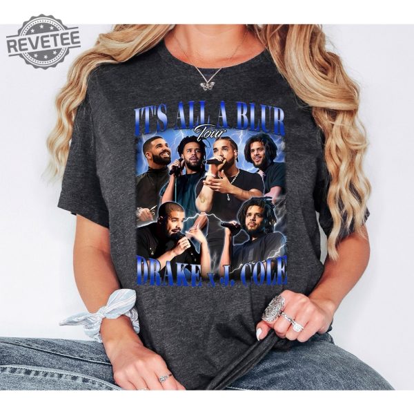 Drake J Cole Big As The What Tour 2024 Shirt Drake J Cole Its All Blur Tour Shirt Rap Music Tour Drake Fan Shirt J Cole Concert Shirt Unique revetee 1