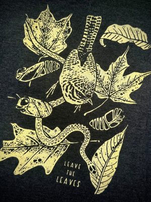 Leave The Leaves Triblend Shirt Or Tank Nature Conservation Native Bees Snake Moths Wren Smiling Snake Shirt Company Unique revetee 2