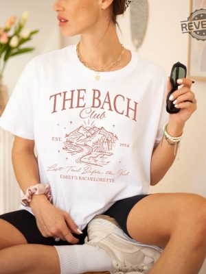 The Bach Club Last Trail Before The Veil Shirt Bachelorette Camp Shirt Future Bride Shirt For Bridal Party Bridesmaid Shirt Unique revetee 2