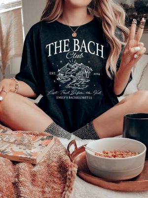 The Bach Club Last Trail Before The Veil Shirt Bachelorette Camp Shirt Future Bride Shirt For Bridal Party Bridesmaid Shirt Unique revetee 3