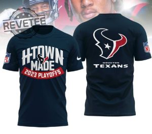 Texans H Town Made 2023 Playoffs 3D Hoodie Unique revetee 2