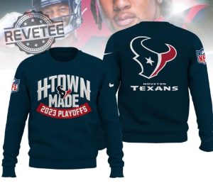 Texans H Town Made 2023 Playoffs 3D Hoodie Unique revetee 3