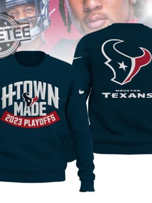 Texans H Town Made 2023 Playoffs 3D Hoodie Unique revetee 3