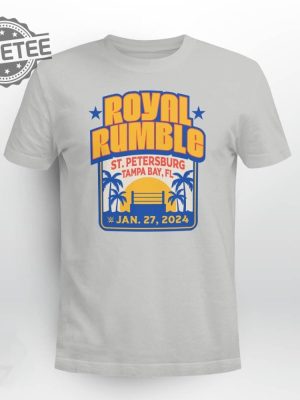 Unique Royal Rumble 2024 St Petersburg Florida T Shirt revetee 2