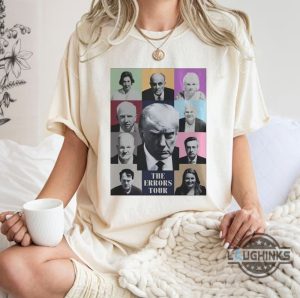 taylor swift anti trump shirt sweatshirt hoodie mens womens funny donald trump mugshot shirts taylor swift eras tour parody tshirt the errors tour democrat gift laughinks 1