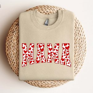 Mama Valentines Heart Valentines Day Shirt Valentines Day Shirts For Woman Latte Valentine Shirt Valentines Day Gift Valentines Mom Gift Unique revetee 2