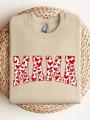 Mama Valentines Heart Valentines Day Shirt Valentines Day Shirts For Woman Latte Valentine Shirt Valentines Day Gift Valentines Mom Gift Unique revetee 2