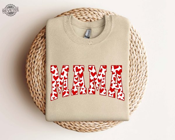 Mama Valentines Heart Valentines Day Shirt Valentines Day Shirts For Woman Latte Valentine Shirt Valentines Day Gift Valentines Mom Gift Unique revetee 2
