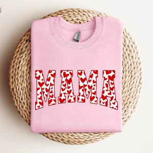 Mama Valentines Heart Valentines Day Shirt Valentines Day Shirts For Woman Latte Valentine Shirt Valentines Day Gift Valentines Mom Gift Unique revetee 3