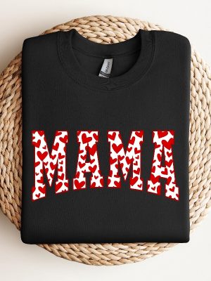 Mama Valentines Heart Valentines Day Shirt Valentines Day Shirts For Woman Latte Valentine Shirt Valentines Day Gift Valentines Mom Gift Unique revetee 4