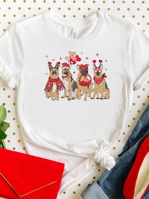 German Shepherd Valentines Day Sweatshirt Dog Lover Gift Valentines Day Shirt Dog Mom Gift Valentines Day Sweater Dog Mom Valentine Tee Unique revetee 2