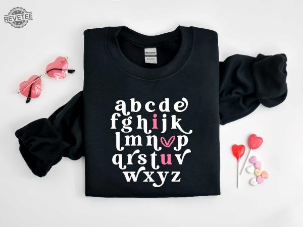 Valentines Teacher Shirt Valentine Teacher Shirt Teacher Alphabet Shirt Alphabet Tee Valentines Teacher Shirt Retro Teacher Shirt Unique revetee 4