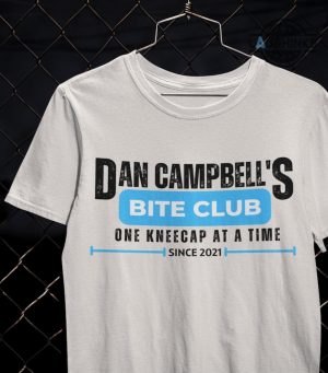 dan campbell t shirt sweatshirt hoodie campbells kneecap shirts detroit lions tee motor city game day bite club one kneecap at a time laughinks 2